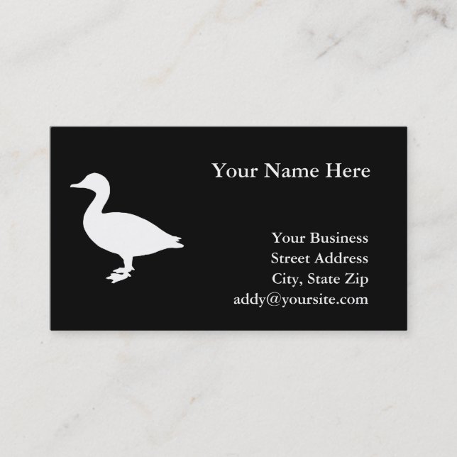 Sheldrake Duck Business Card (Front)