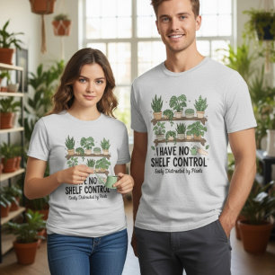 Shelf Control Succulent Lover Funny Plant T-Shirt  Tri-Blend Shirt