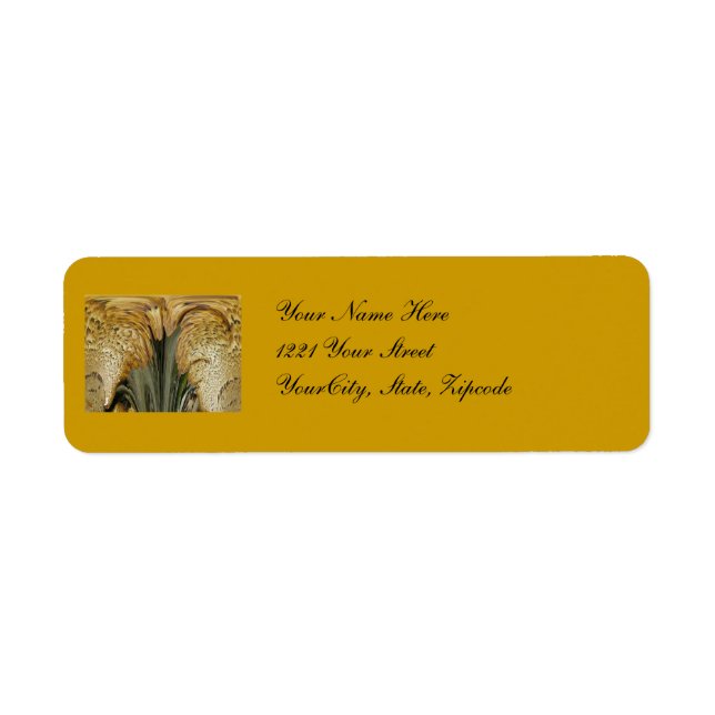 Shelf Fungus Abstract Address Label (Front)