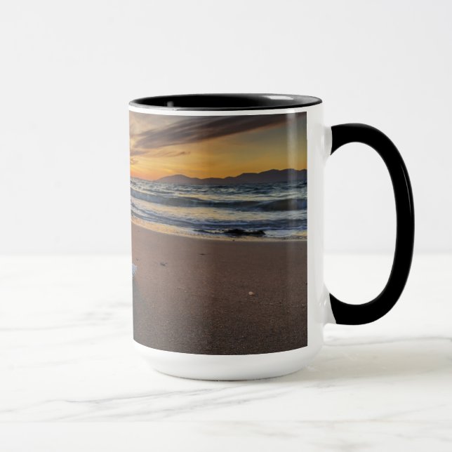 Shell At The Beach At Sunset | Kos Island Mug (Right)