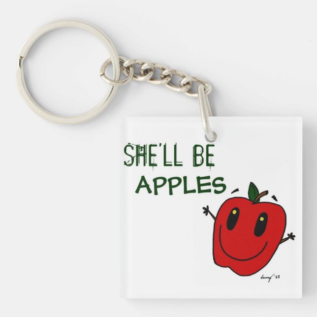 SHE'LL BE APPLES Acrylic Keychains (Front)
