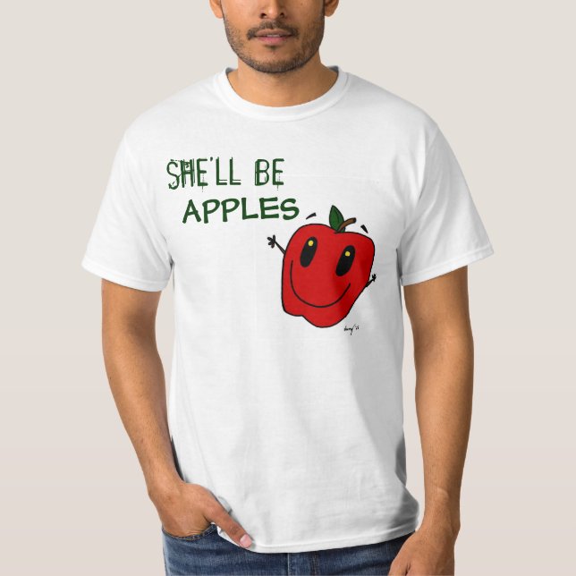 SHE'LL BE APPLES Mens Value T-Shirt (Front)