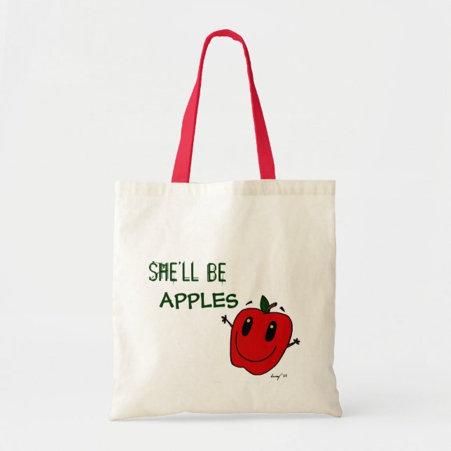 SHE'LL BE APPLES Tote Bag (Front)