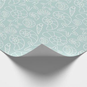 Shell Christmas Wrapping Paper