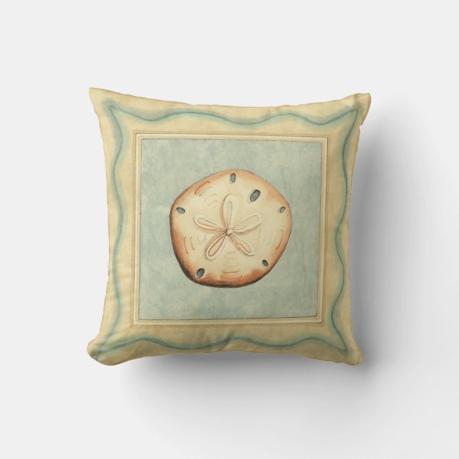 Shell Collector Throw Pillow (Front)