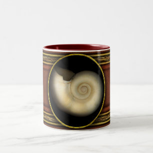 Shell - Conchology - Nautilus Two-Tone Coffee Mug