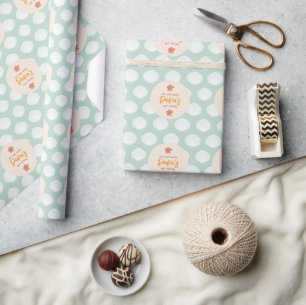 "Shell-ebration" Coastal Beach Party Theme Wrapping Paper