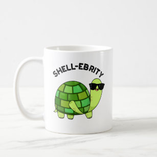 Shell-ebrity Funny Celebrity Tortoise Pun  Coffee Mug