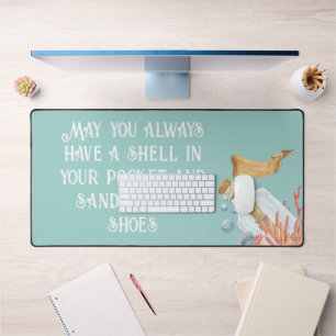 Shell In Your Pocket Beach Theme Desk Mat