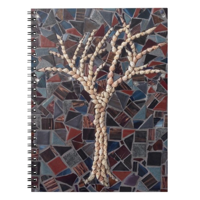 Shell Mosaic Tree Notebook (Front)