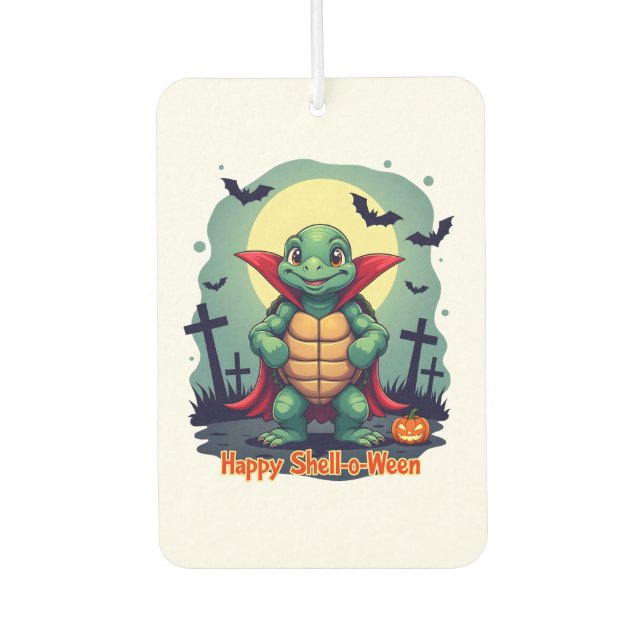 Shell-o-Ween Turtle Air Freshener (Front)