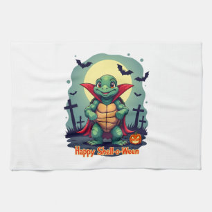 Shell-o-Ween Turtle Kitchen Towel