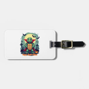 Shell-o-Ween Turtle Luggage Tag
