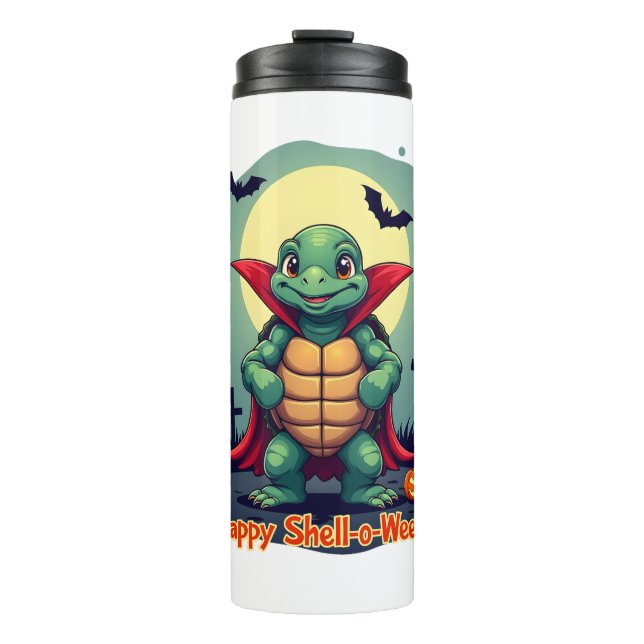 Shell-o-Ween Turtle Thermal Tumbler (Front)