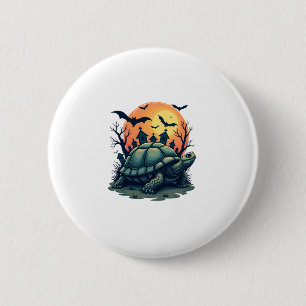 Shell of Screams Turtle 2 Inch Round Button