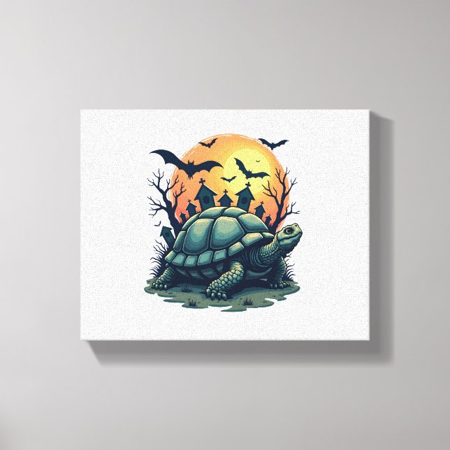 Shell of Screams Turtle Canvas Print (Front)
