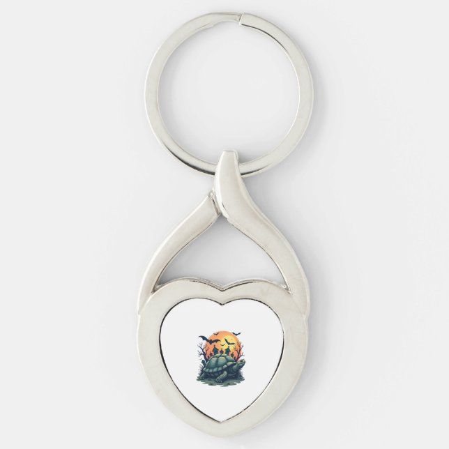 Shell of Screams Turtle Keychain (Front)