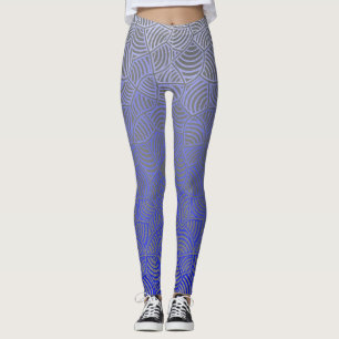 Shell pattern.03.nbg Grey BG Leggings