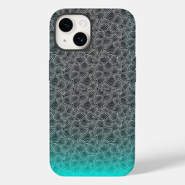 Shell pattern 04.nbg Black BG Case-Mate iPhone Case (Back)