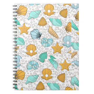 shell pattern notebook