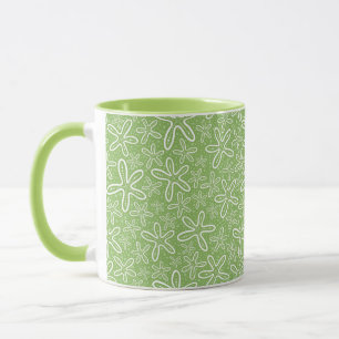 Shell Pattern On Spotted Background Mug