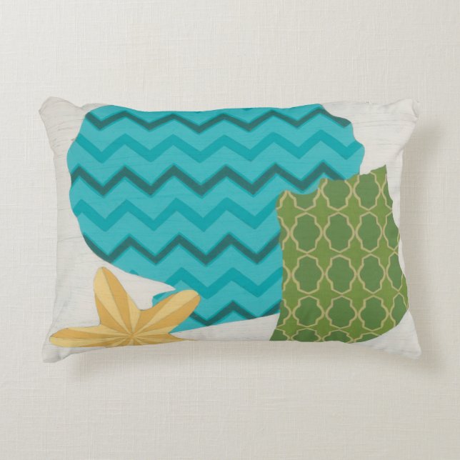 Shell Patterns II Accent Pillow (Front)