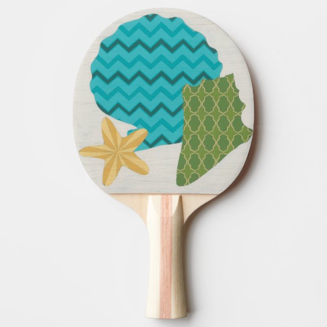 Shell Patterns II Ping Pong Paddle (Front)