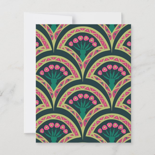 shell shaped green pattern (Front)