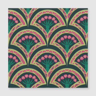shell shaped green pattern