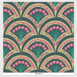 shell shaped green pattern