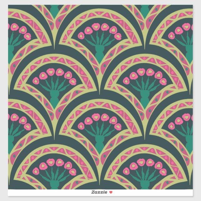 shell shaped green pattern (Sheet)
