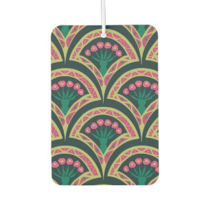 shell shaped green pattern air freshener