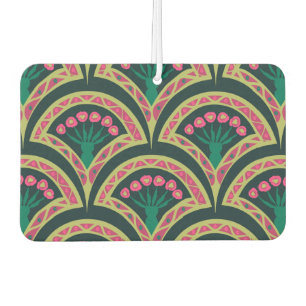 shell shaped green pattern air freshener
