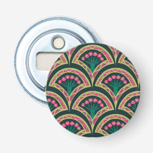 shell shaped green pattern bottle opener