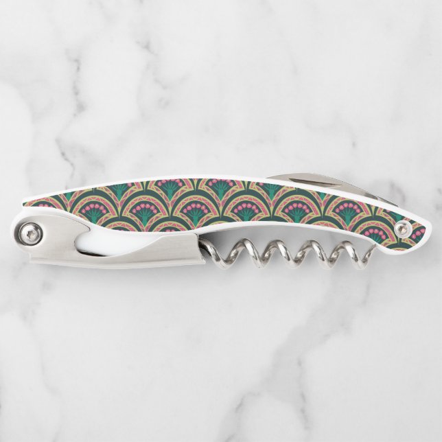 shell shaped green pattern corkscrew (Front)