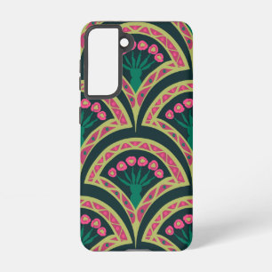 shell shaped green pattern samsung galaxy case