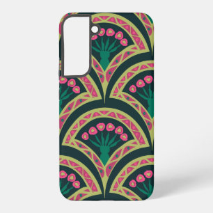 shell shaped green pattern samsung galaxy case