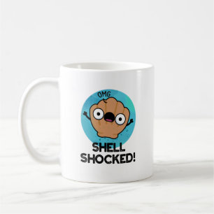 Shell Shocked Funny Seashell Pun Coffee Mug