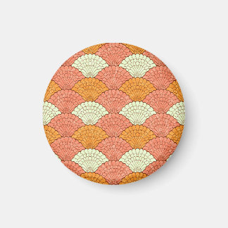 Shell Spectacle: Abstract Sea Patterns Magnet