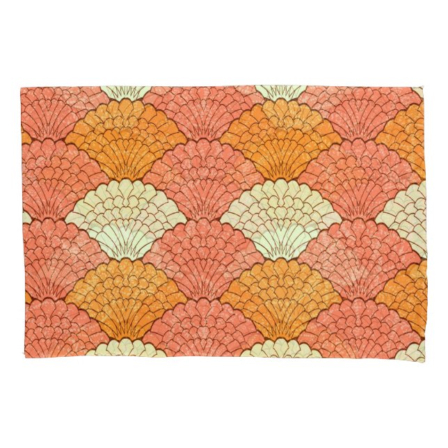 Shell Spectacle: Abstract Sea Patterns Pillowcase (Front)