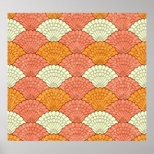 Shell Spectacle: Abstract Sea Patterns Poster