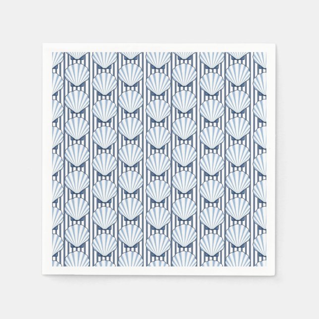 Shell Stripe Elegance! Napkin (Front)