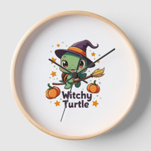 Shell Witch Turtle Clock