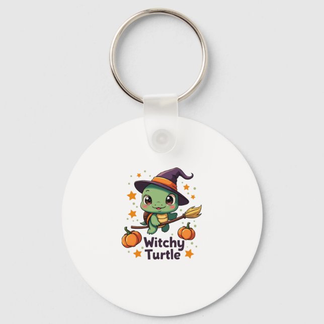 Shell Witch Turtle Keychain (Front)