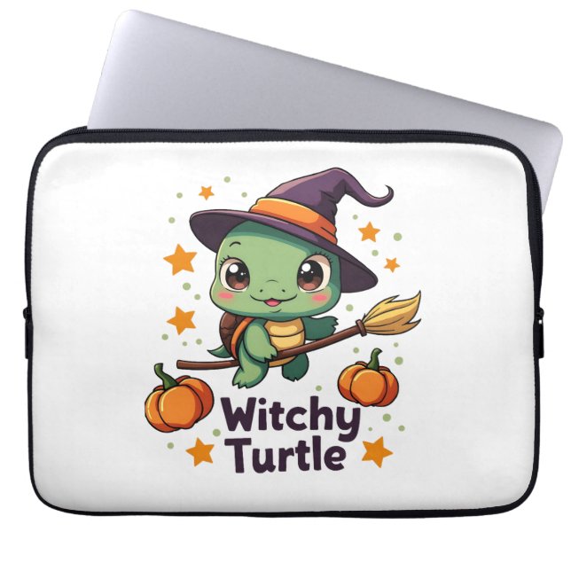 Shell Witch Turtle Laptop Sleeve (Front)