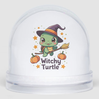 Shell Witch Turtle Snowglobe