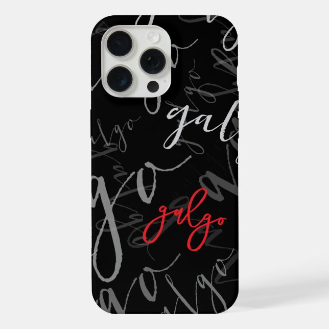 Shell with Galgos pattern (adaptable model) iPhone Case (Back)