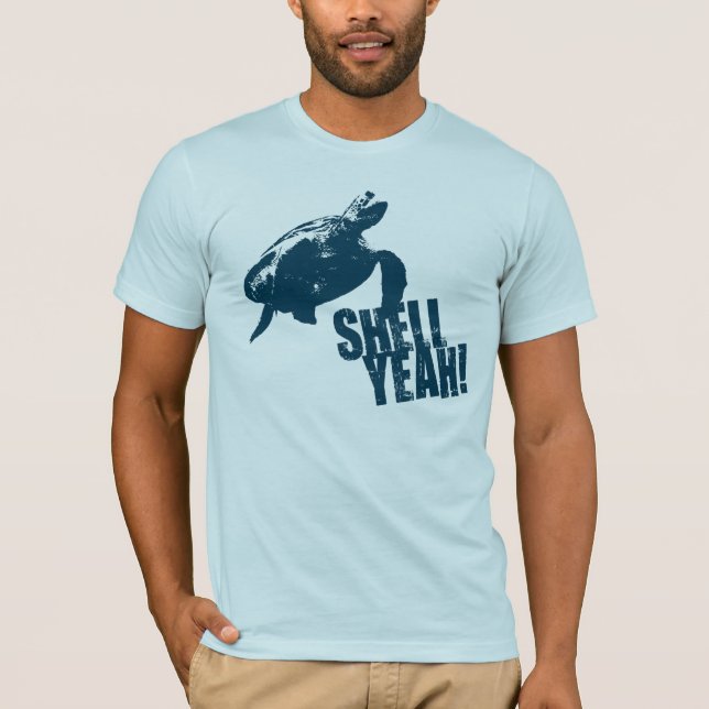 Shell Yeah! Blue T-Shirt (Front)