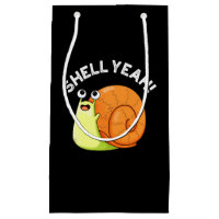 Shell Yeah Funny Snail Pun Dark BG