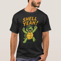 Shell Yeah Funny turtle design girl